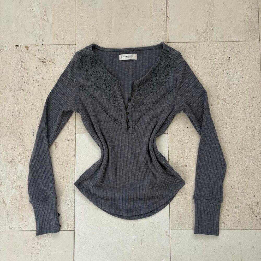 Y2K Twilight Lucky Brand Thermal Top